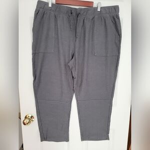 Sonoma Size XXL Straight Leg Utility Sweatpants Gray Pockets Drawstring Waist